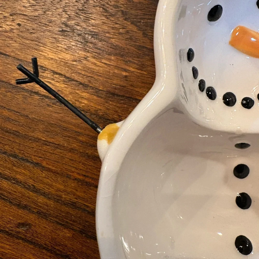☃️Snowman Dip Bowl & Spreader Set